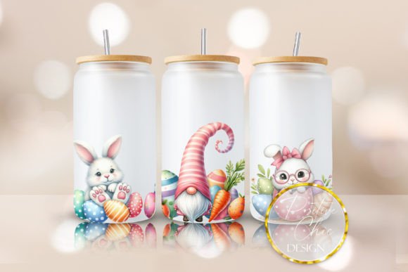 Easter 16oz Tumbler PNG: Graphics for Crafts & Seasonal Branding