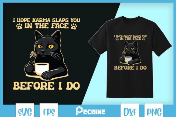 Karma Slaps You in the Face SVG: Graphics for T-Shirt Designs