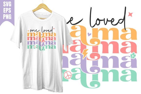 Loved Mama Love SVG: Retro Groovy Graphics for Actions Amp