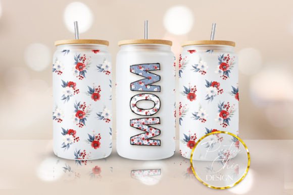 Mom Libbey Can Wrap UVDTF Glass Cup Wrap