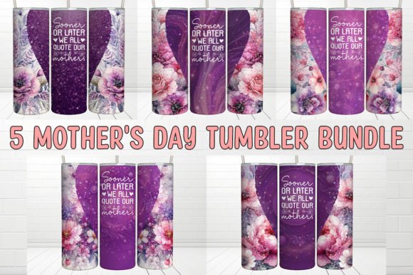 Mother’s Day Tumbler Graphics: Crafts-Ready Brand Asset